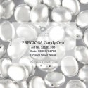Candy Oval Beads 12x10 mm Aluminium Silver Mat - 10 pz