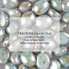 Candy Oval Beads 12x10 mm Lazure Blue - 10 pz