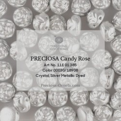 Candy Oval Beads 12x10 mm Crystal AB - 10 pz
