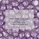 Candy Rose Beads 8 mm Violet Metallic Dyed - 10 pz