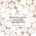 Candy Rose Beads 12 mm Alabaster AB - 5 pz