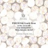 Candy Rose Beads 8 mm Crystal Amber - 10 pz