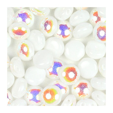 Candy Beads 8 mm Alabaster AB - 20 pz