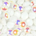 Candy Beads 8 mm Alabaster AB - 20 pz