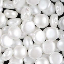 Candy Beads 8 mm Pastel White - 20 pz