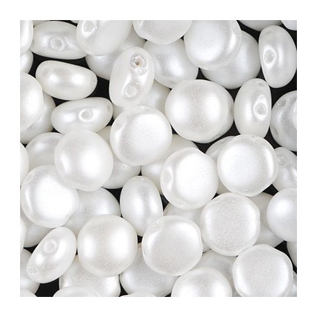 Candy Beads 8 mm Pastel White - 20 pz