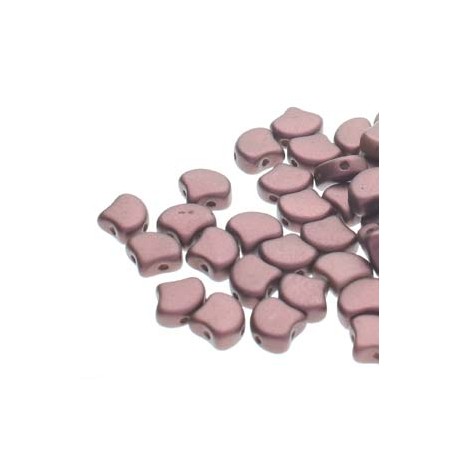 Ginkgo Leaf Bead 7,5 x 7,5 mm Chatoyant Shimmer Rust Brown - 5 g