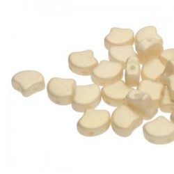 Ginkgo Leaf Bead 7,5 x 7,5 mm Chatoyant Shimmer Dutch White- 5 g