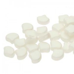 Ginkgo Leaf Bead 7,5 x 7,5 mm Chatoyant Shimmer White - 5 g