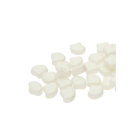 Ginkgo Leaf Bead 7,5 x 7,5 mm Chatoyant Shimmer White - 5 g