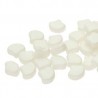 Ginkgo Leaf Bead 7,5 x 7,5 mm Chatoyant Shimmer White - 5 g