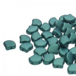 Ginkgo Leaf Bead 7,5 x 7,5 mm Chatoyant Shimmer Teal - 5 g