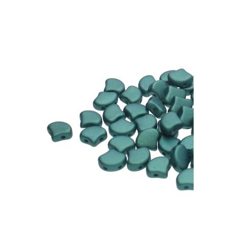 Ginkgo Leaf Bead 7,5 x 7,5 mm Chatoyant Shimmer Teal - 5 g