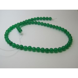 Giada Colorata Verde Tonda Liscia 6 mm - 10 pz