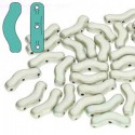 Bridge 12x3 mm Metallic Mat Beige/Green - 5 g