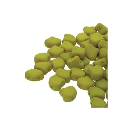 Ginkgo Leaf Bead 7,5 x 7,5 mm Matte Velvet Lemongrass - 5 g