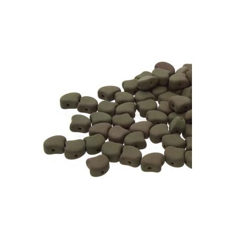 Ginkgo Leaf Bead 7,5 x 7,5 mm Matte Velvet Mushroom - 5 g