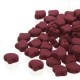 Ginkgo Leaf Bead 7,5 x 7,5 mm Matte Velvet Maroon - 5 g