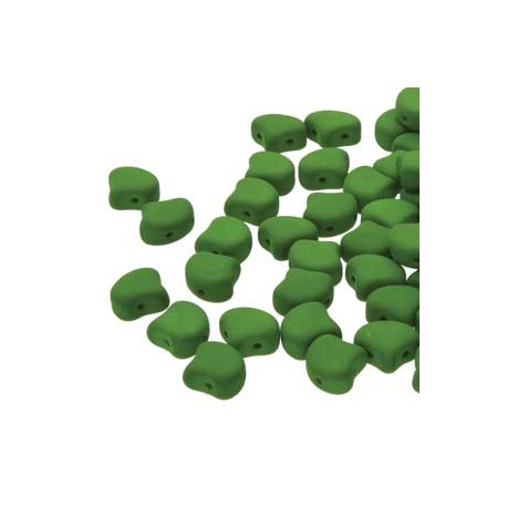 Ginkgo Leaf Bead 7,5 x 7,5 mm Matte Velvet Lizard Green - 5 g