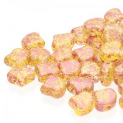 Ginkgo Leaf Bead 7,5 x 7,5 mm Confetti Splash Red Yellow - 5 g