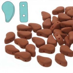Paisley Duo 8x5 mm Matte Velvet Mustard Brick - 10 g