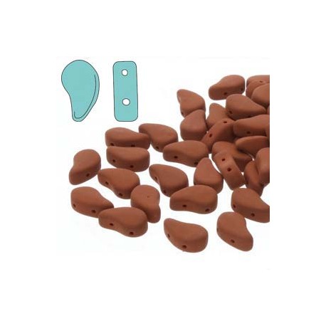 Paisley Duo 8x5 mm Matte Velvet Mustard Brick - 10 g