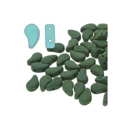 Paisley Duo 8x5 mm Matte Velvet Forest Green - 10 g