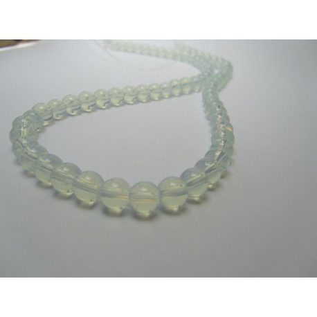 Giada Colorata Opalescente Tonda Liscia 6 mm - 10 pz