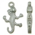 Charm Geco 15,5x26 mm Color Platino - 10 pz