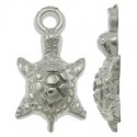 Charm Tartaruga 11x20 mm Color Platino - 10 pz