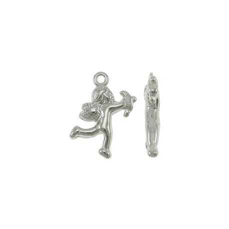 Charm Angelo 16x23 mm Color Platino - 10 pz