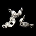 Terminale/Coprinodo 8x6x4 mm, Color Argento - 50 pz 