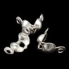 Terminale/Coprinodo 8x6x4 mm, Color Argento - 50 pz 