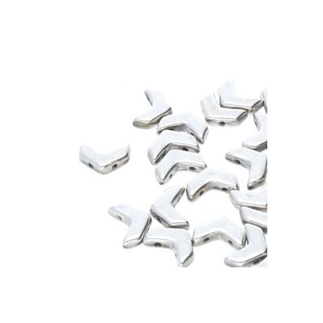 Chevron Duo 10 x 4 mm Jet Full Vitrail - 15 Pz