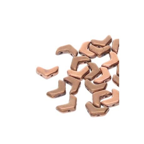 Chevron Duo 10 x 4 mm Jet Full Capri - 15 Pz