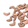Chevron Duo 10 x 4 mm Jet Full Capri - 15 Pz