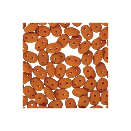 Superduo 2,5x5 mm Matte Velvet Carrot - 10 g