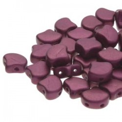 Ginkgo Leaf Bead 7,5 x 7,5 mm Chatoyant Shimmer Burgundy - 5 g