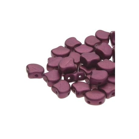 Ginkgo Leaf Bead 7,5 x 7,5 mm Chatoyant Shimmer Burgundy - 5 g
