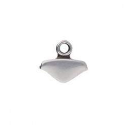 Cymbal Mikronisi Chevron Duo Bead Ending Antique Silver Plated - 2 pcs