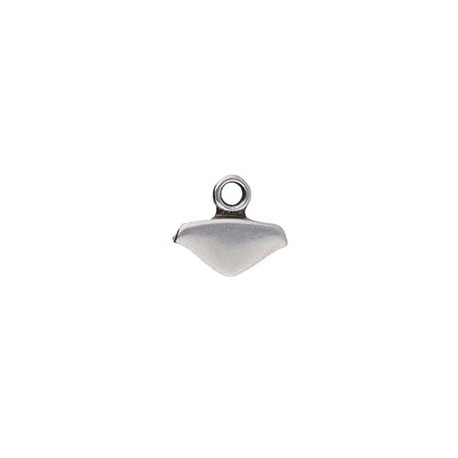 Cymbal Mikronisi Terminale per Chevron Duo Color Argento Anticato - 2 pz
