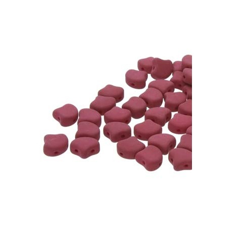 Ginkgo Leaf Bead 7,5 x 7,5 mm Matte Velvet Maroon - 5 g