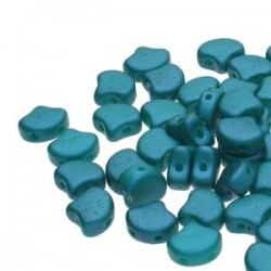 Ginkgo Leaf Bead 7,5 x 7,5 mm Matte Jet - 5 g