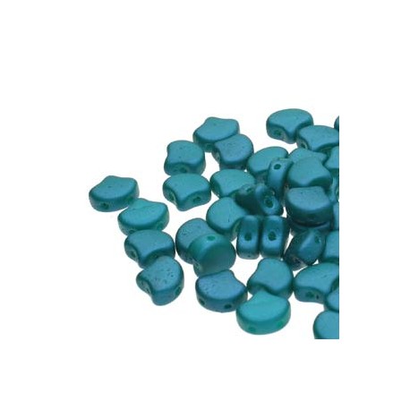 Ginkgo Leaf Bead 7,5 x 7,5 mm Matte Jet - 5 g