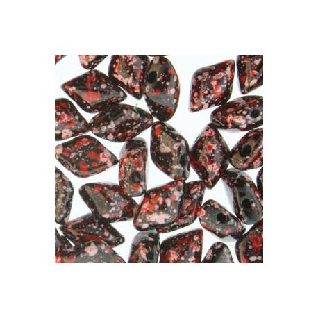 GemDuo 8 x 5 mm Jet Red Pink Confetti - 5 g GemDuo 8 x 5 mm Jet Red Pink Confetti - 5 g