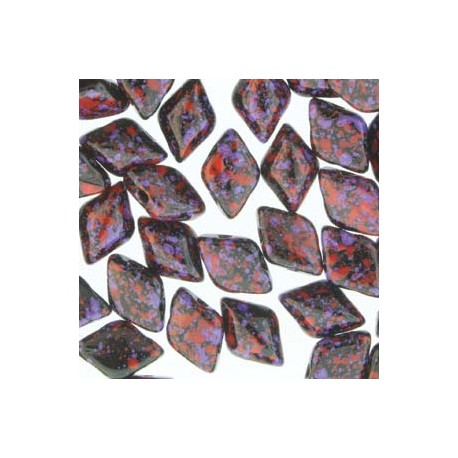 GemDuo 8 x 5 mm Jet Red Pink Confetti - 5 g