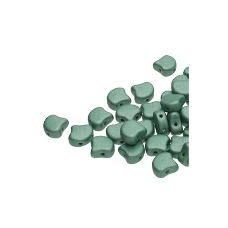 Ginkgo Leaf Bead 7,5 x 7,5 mm Opaque Baby Blue Luster- 5 g