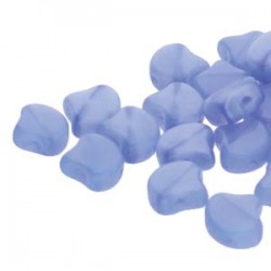 Ginkgo Leaf Bead 7,5 x 7,5 mm White Opal Blue Terracotta - 5 g