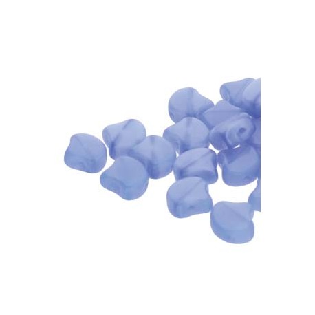 Ginkgo Leaf Bead 7,5 x 7,5 mm White Opal Blue Terracotta - 5 g