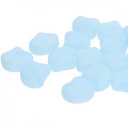 Ginkgo Leaf Bead 7,5 x 7,5 mm Opal Blue - 5 g